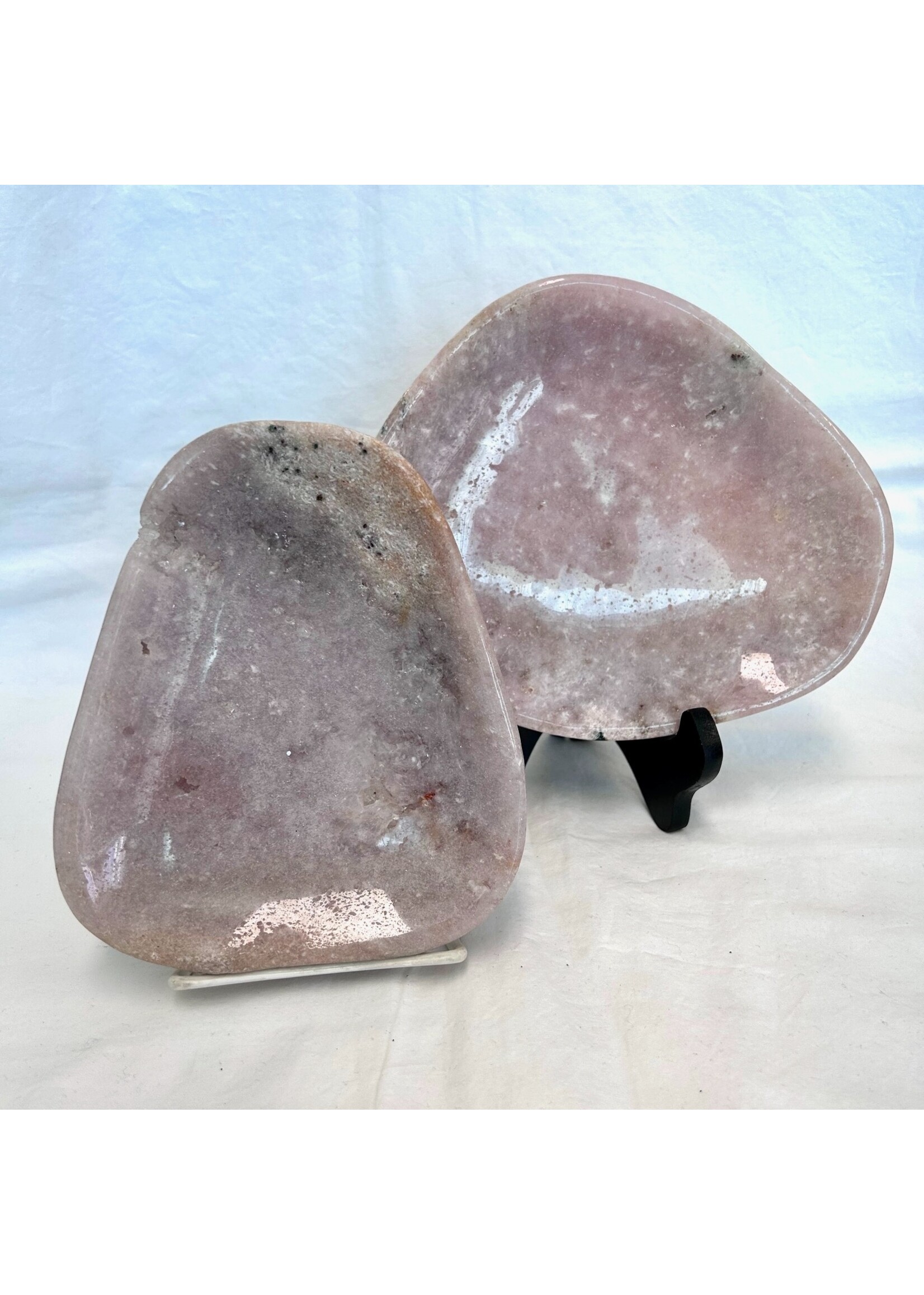 Rose Amethyst Flat Bowls