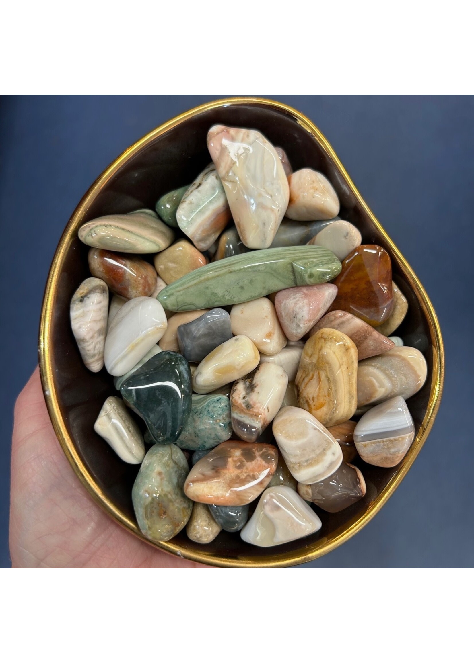 Saturn Chalcedony Tumbled