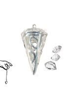 Herkimer Diamonds with Filigree Cage Pendulums