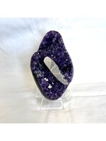 Amethyst Clusters with Calcite - Mother Mary