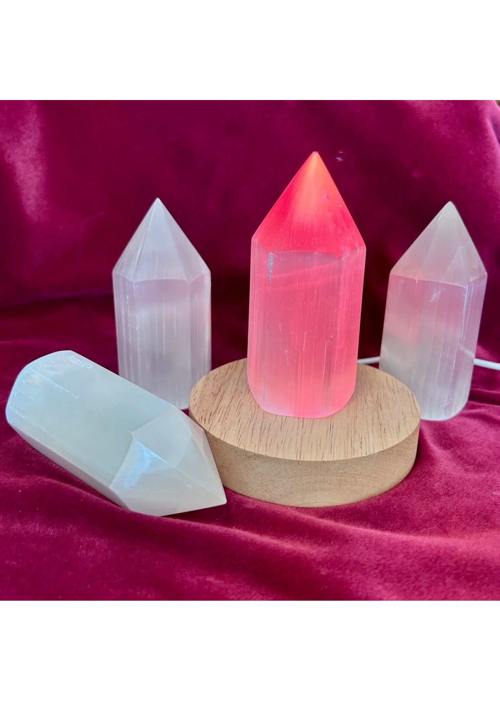 Selenite Generators for holding light