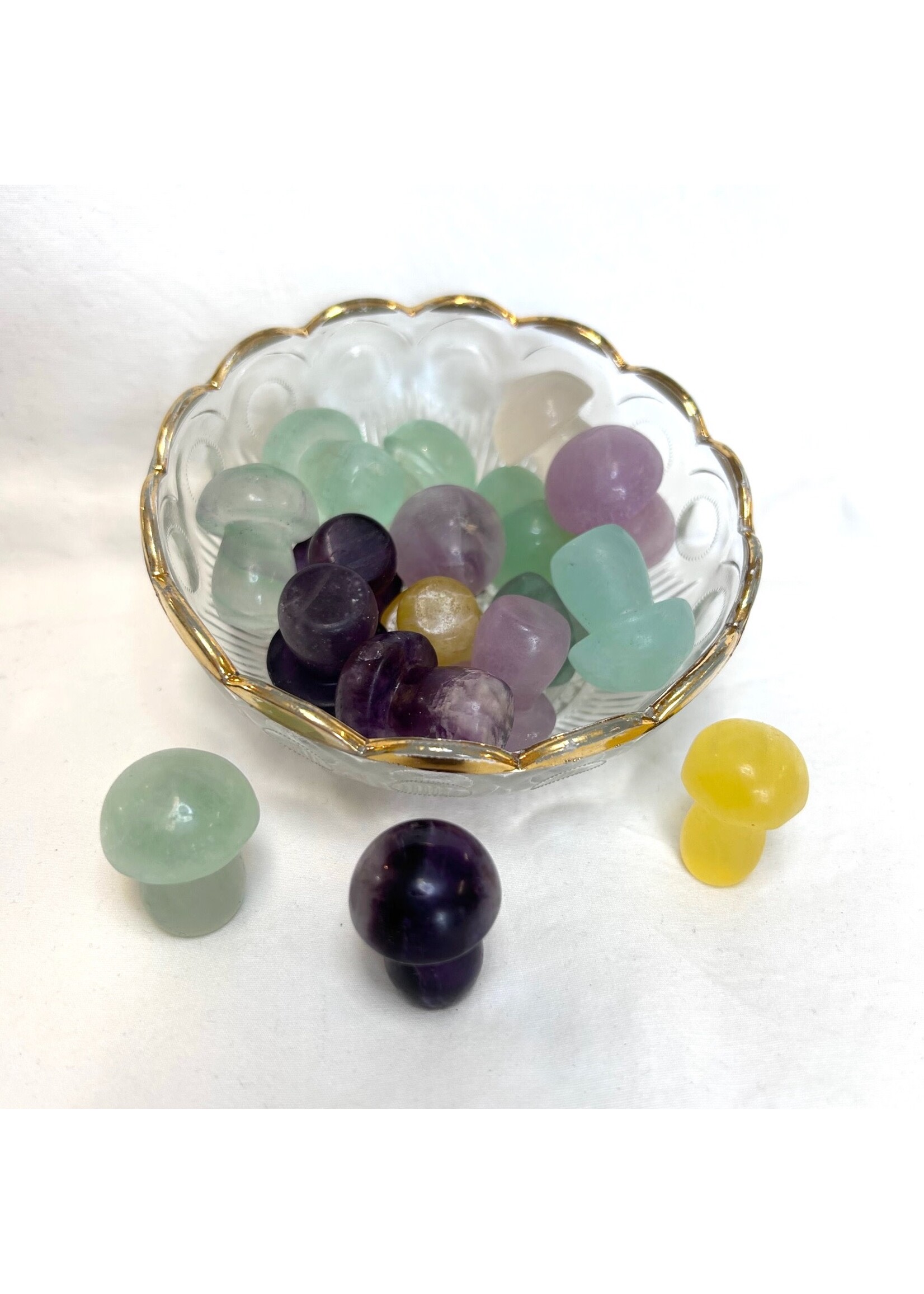Fluorite Mushrooms for renewal and optimism
