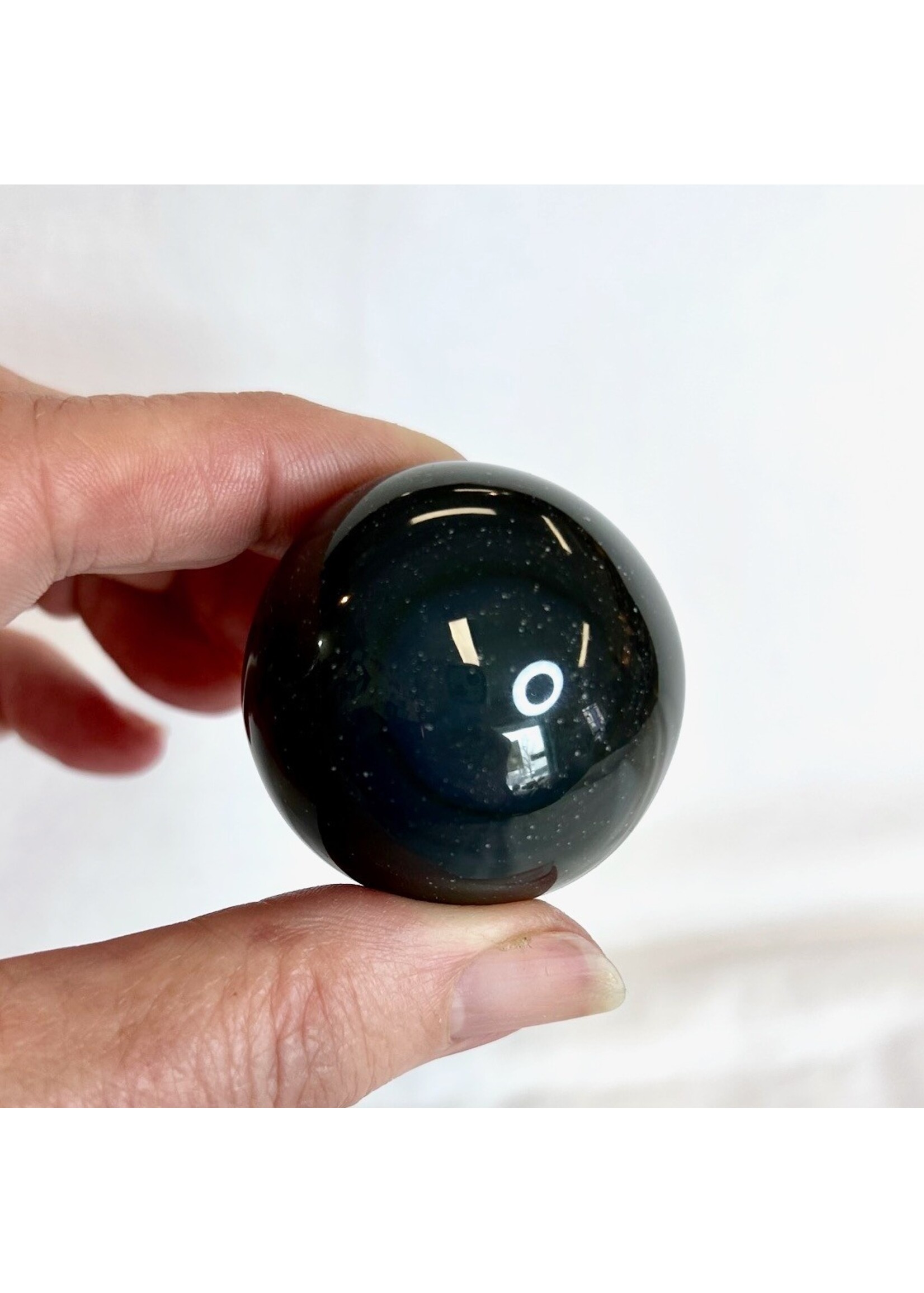 Rainbow Obsidian Spheres for bringing light