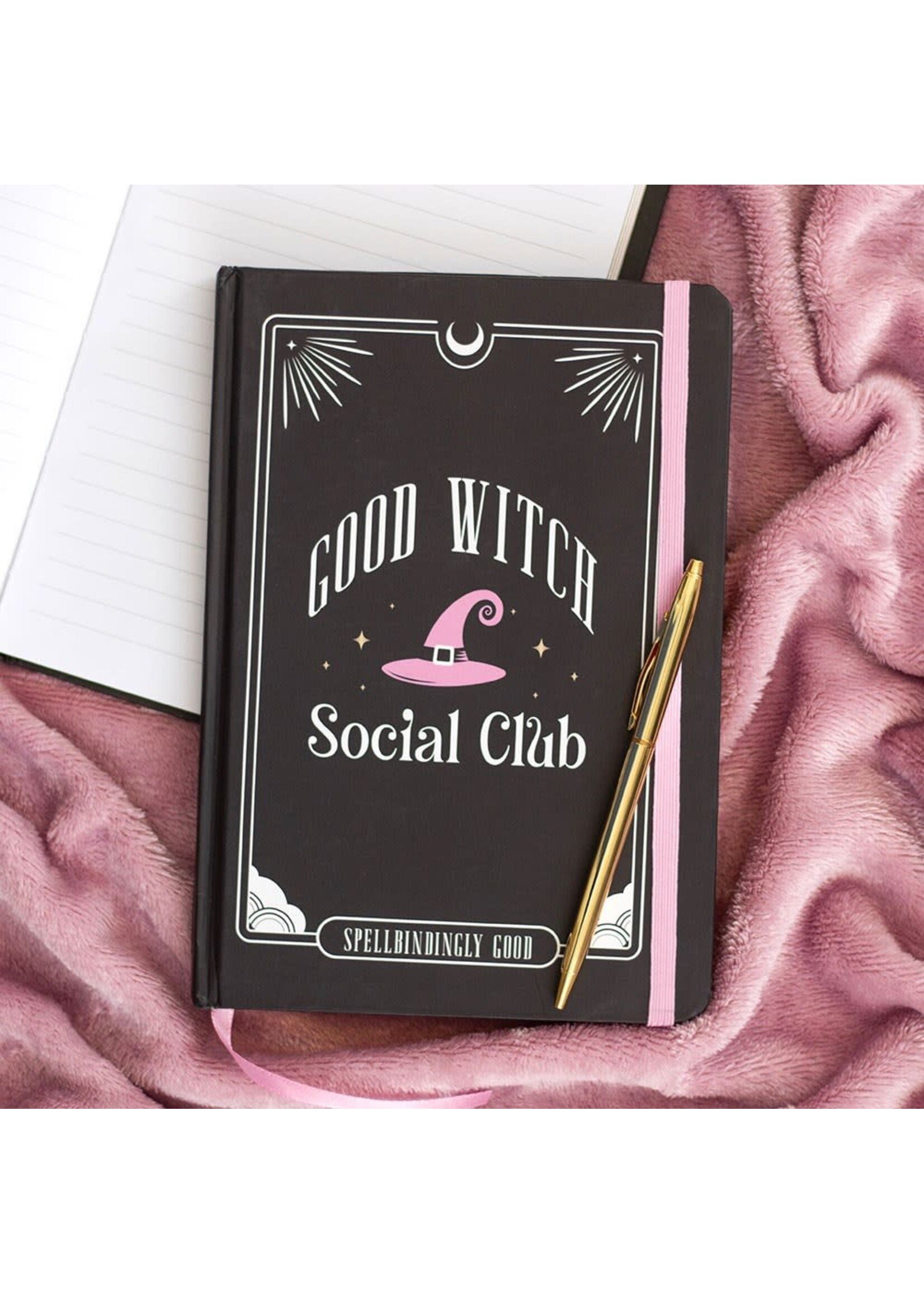 Pink Good Witch Social Club Notebook