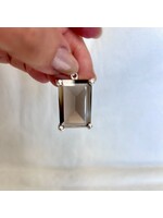 Smoky Quartz Faceted Pendants Rectangle for grounding