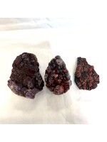Alien Amethyst (Red Cap) Clusters