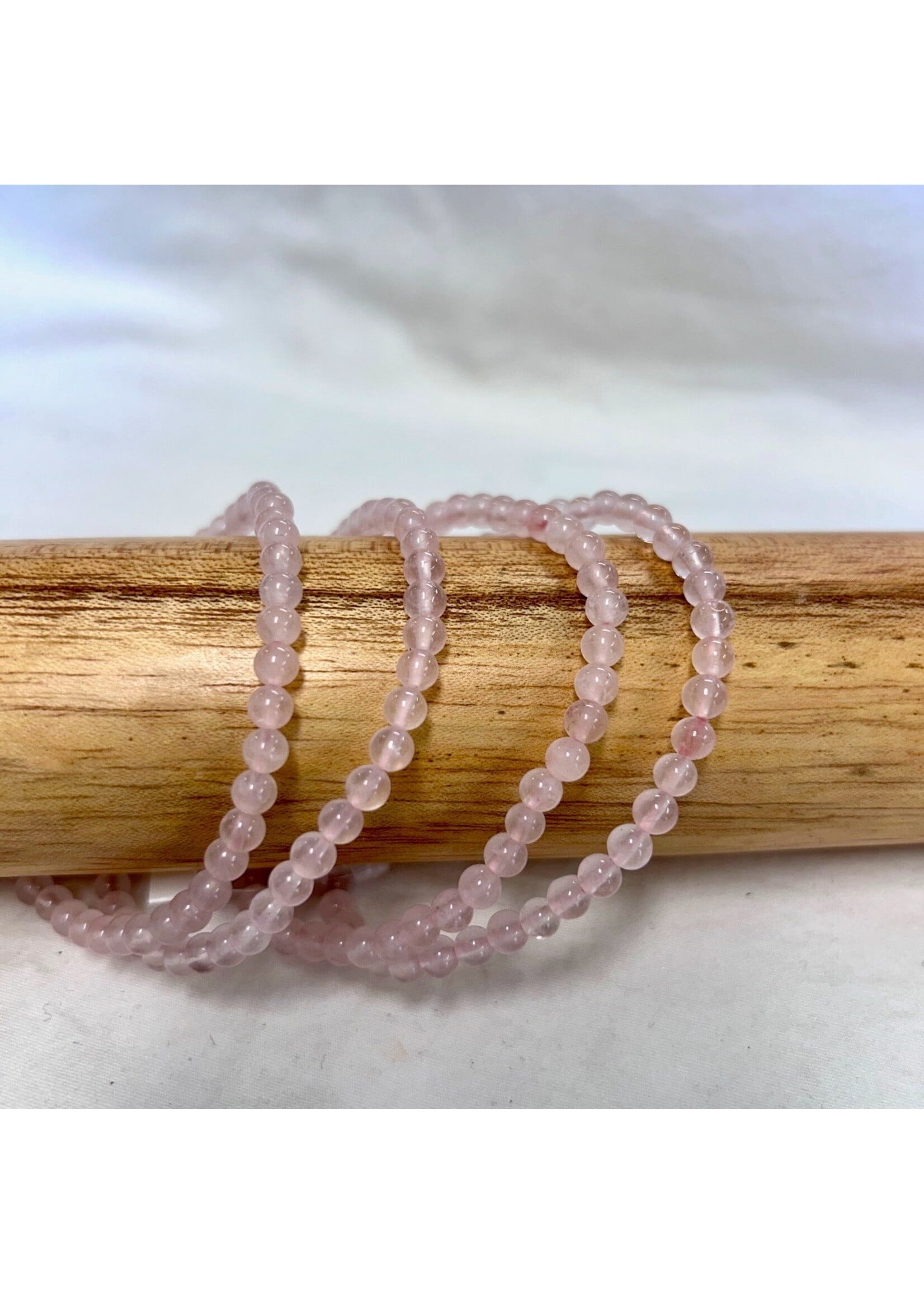 Crystal Bracelet - Rose Quartz  4 mm