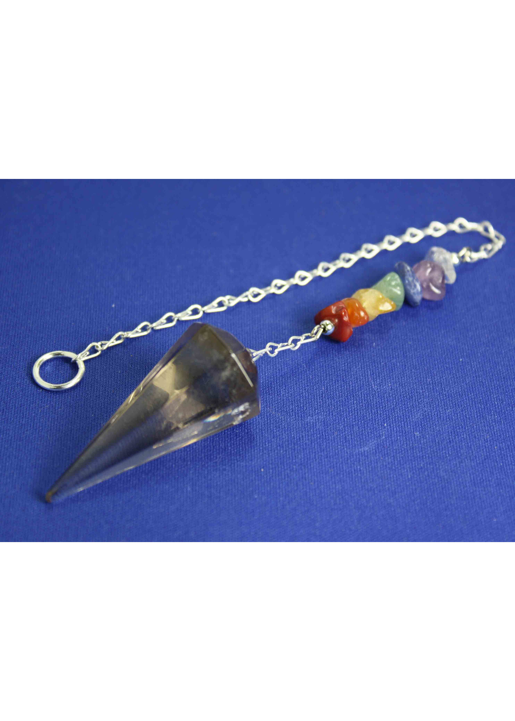 Smoky Quartz Pendulums with Chakra Stones