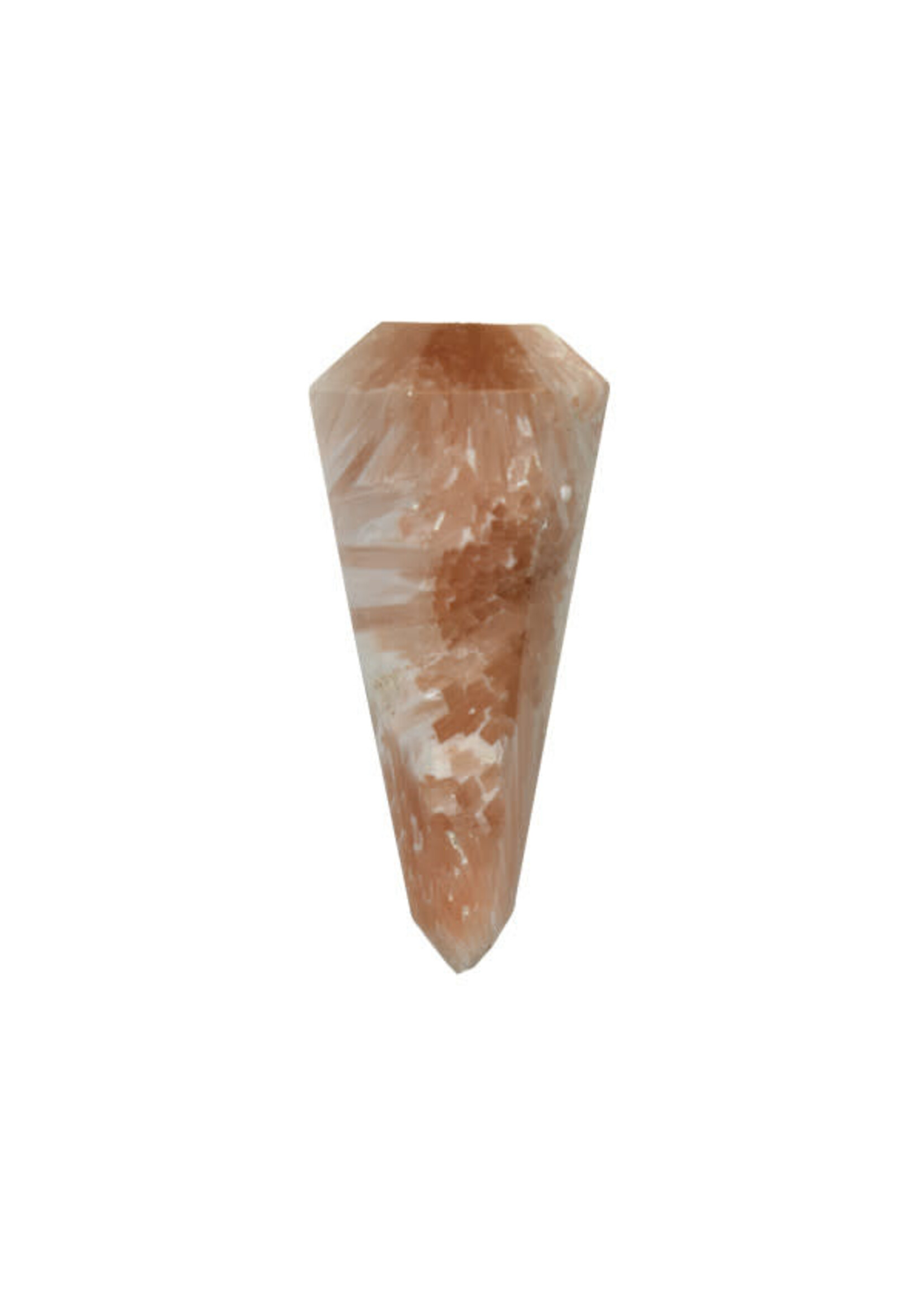 Scolecite with Peach Stilbite Pendulums