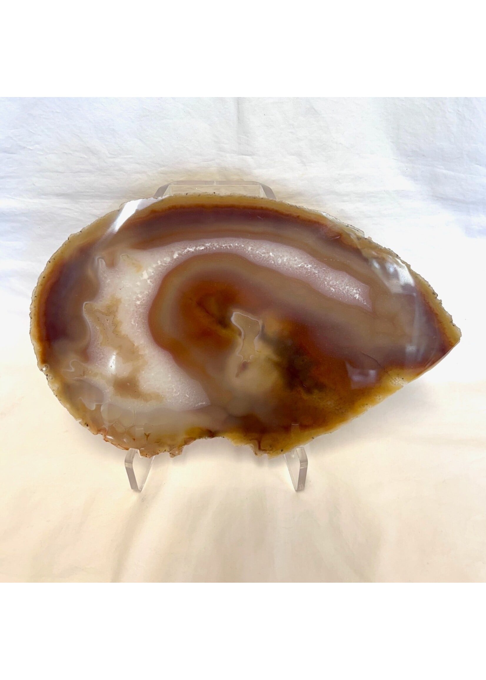 Agate with Quartz Slice