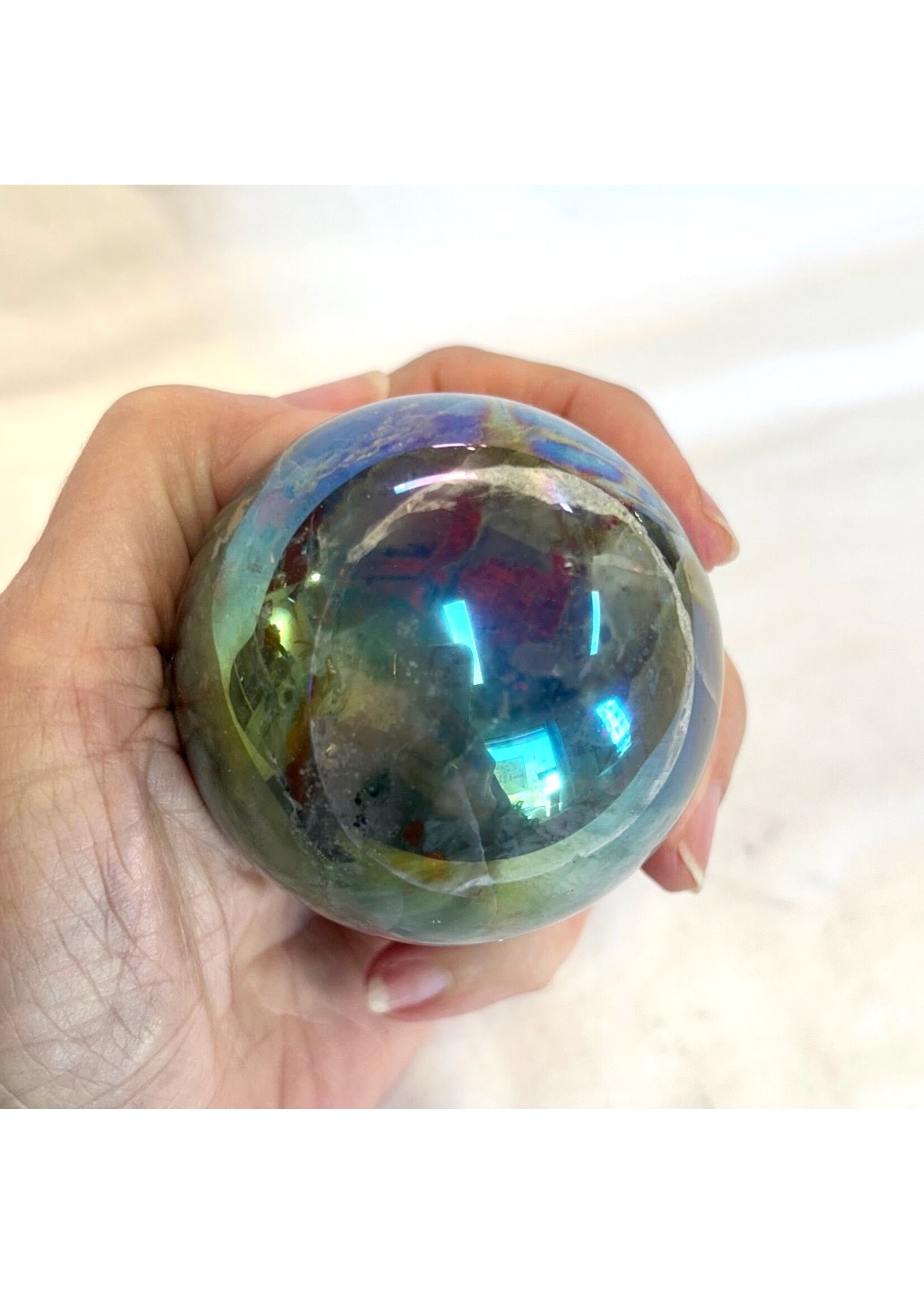 Angel Aura Bloodstone Spheres