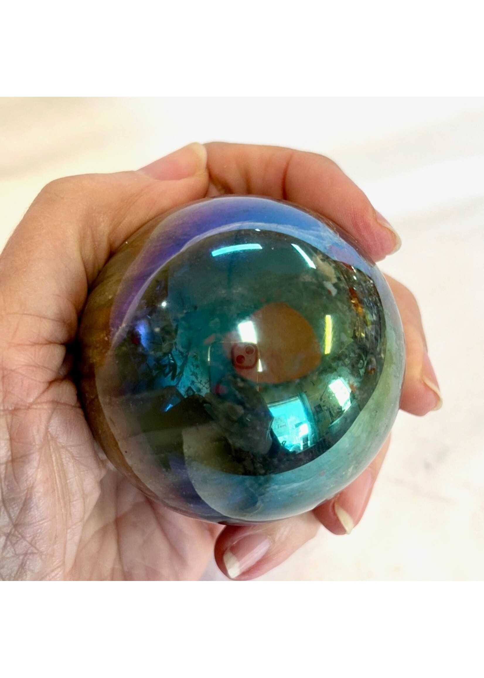 Angel Aura Bloodstone Spheres