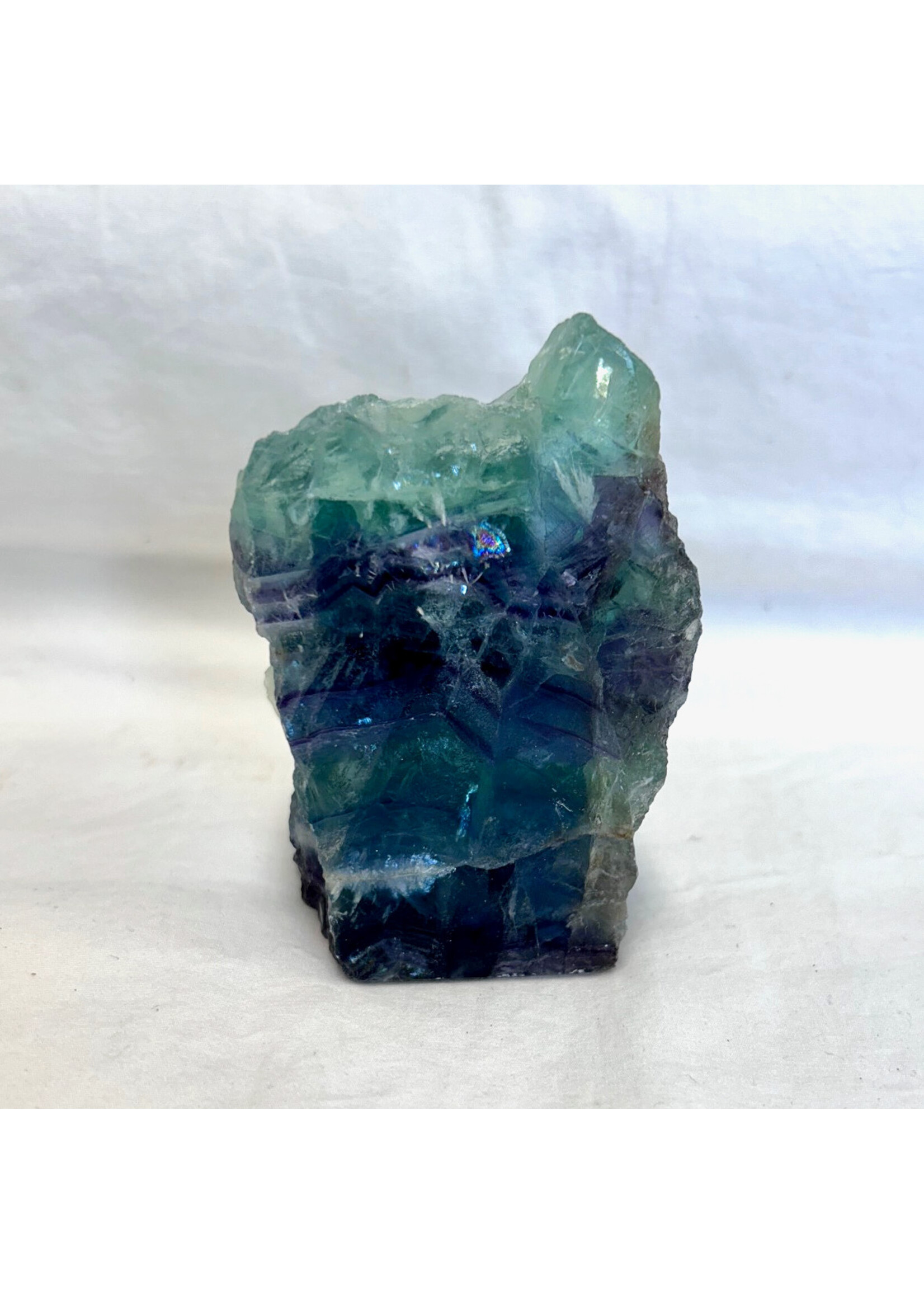 Fluorite Polished Front cut base pieces