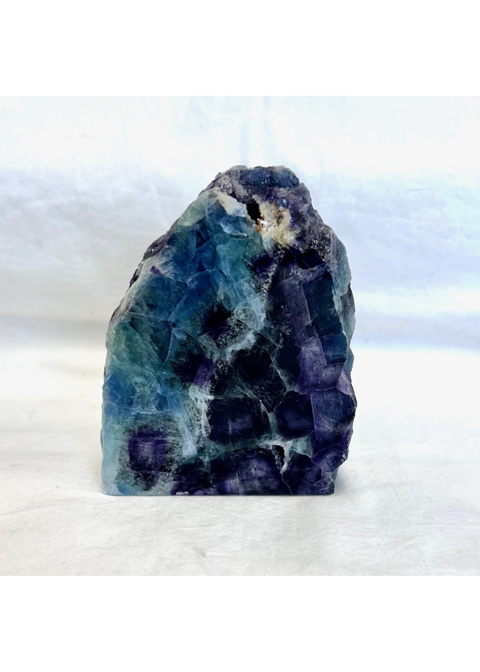 Fluorite Polished Front cut base pieces