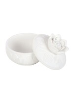 Tranquil Moments - White Lotus Flower Trinket Box