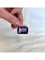 Amethyst Faceted Pendants Rectangle