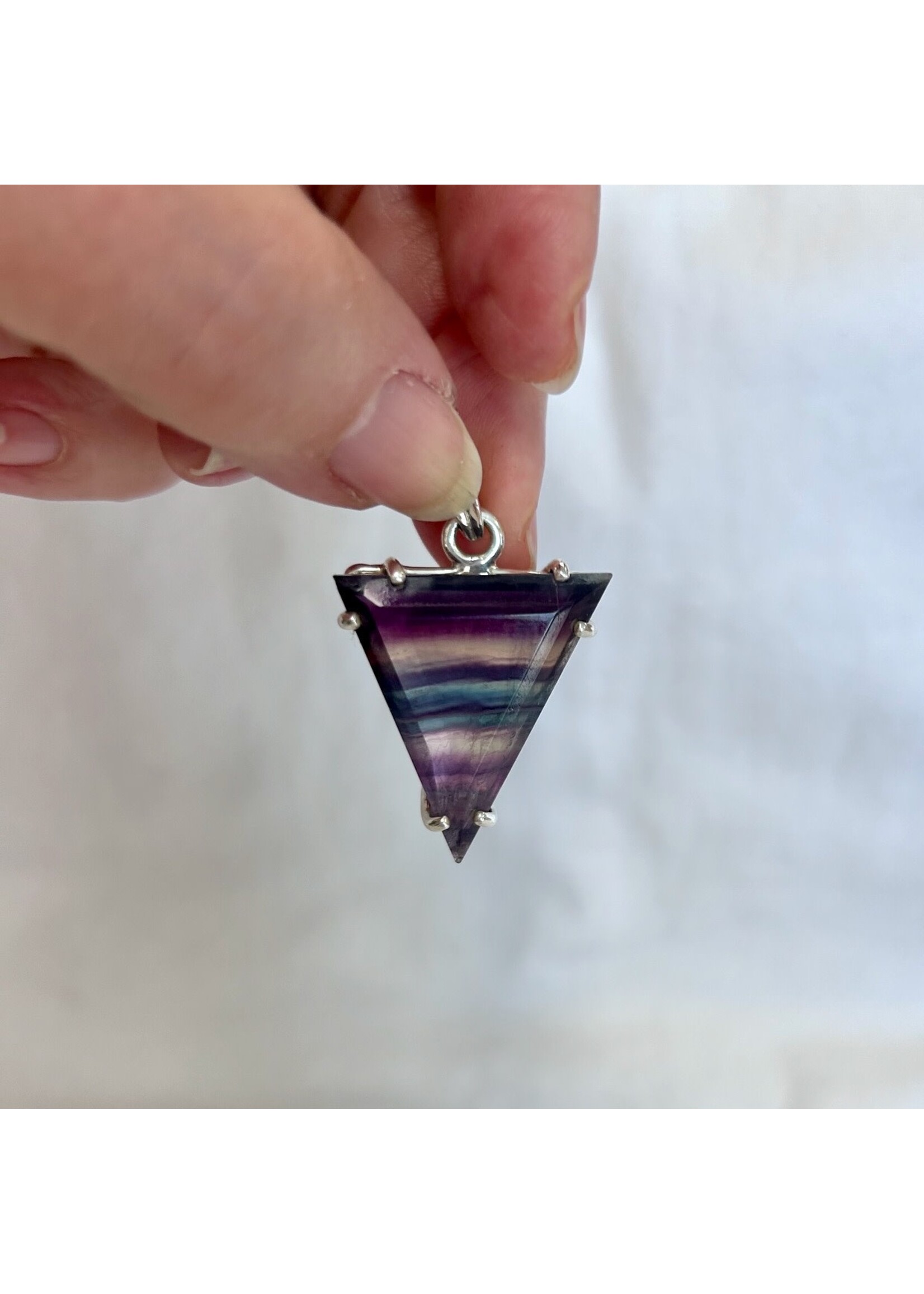 Fluorite Faceted Pendants