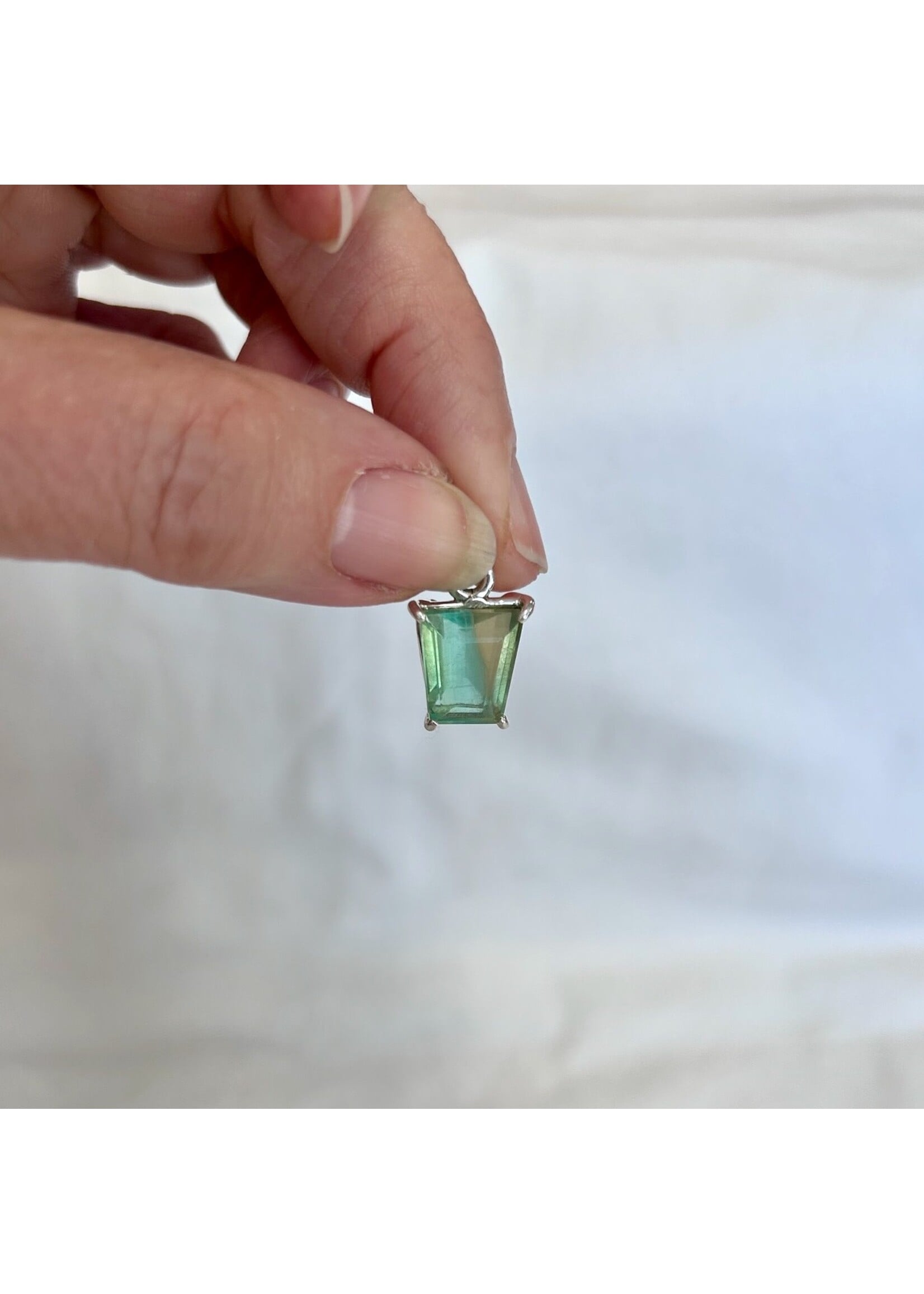 Fluorite Faceted Pendants