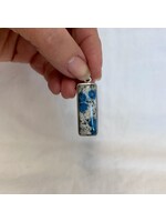 K2 (Azurite in Granite) Cabochon Pendants