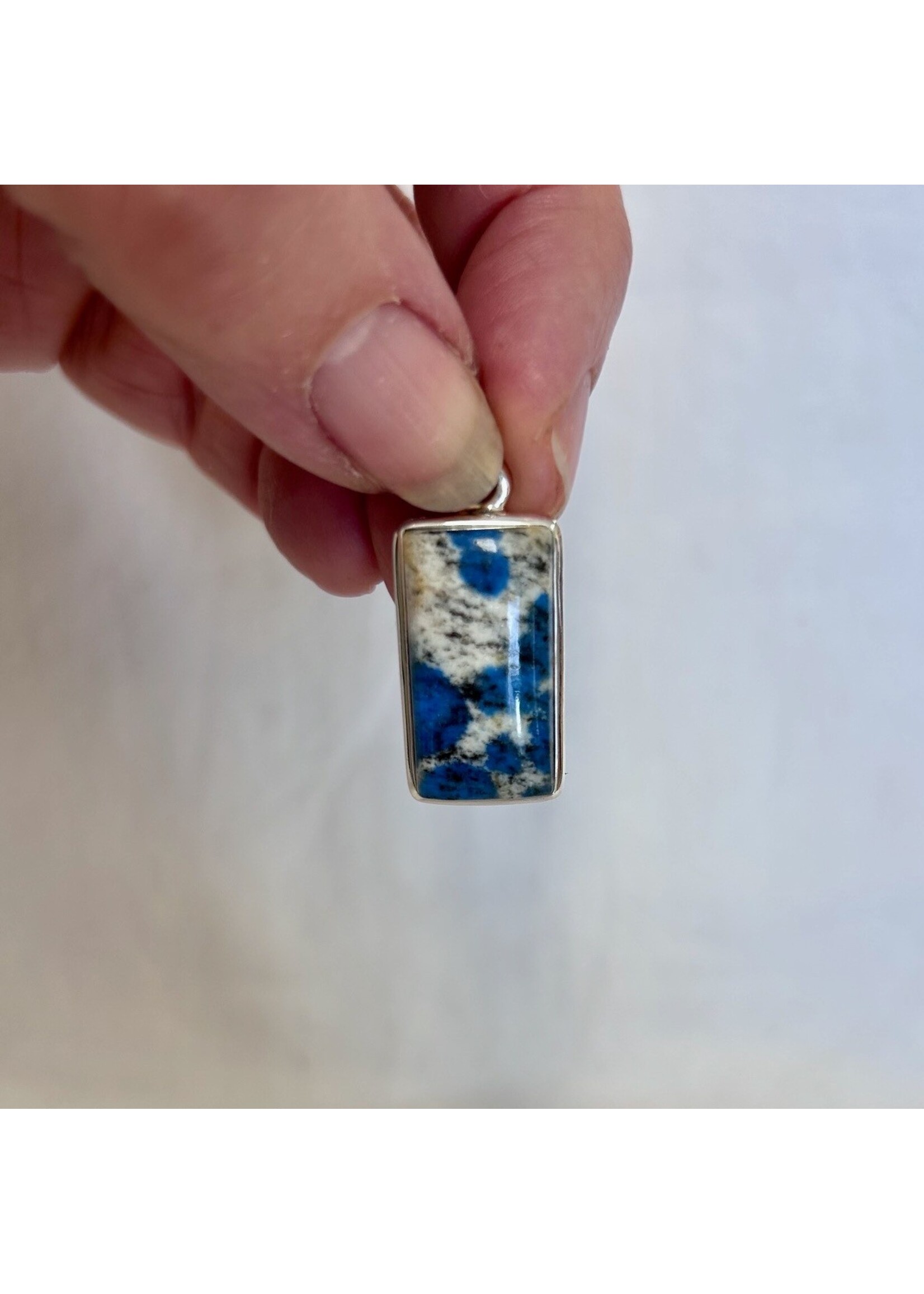 K2 (Azurite in Granite) Cabochon Pendants