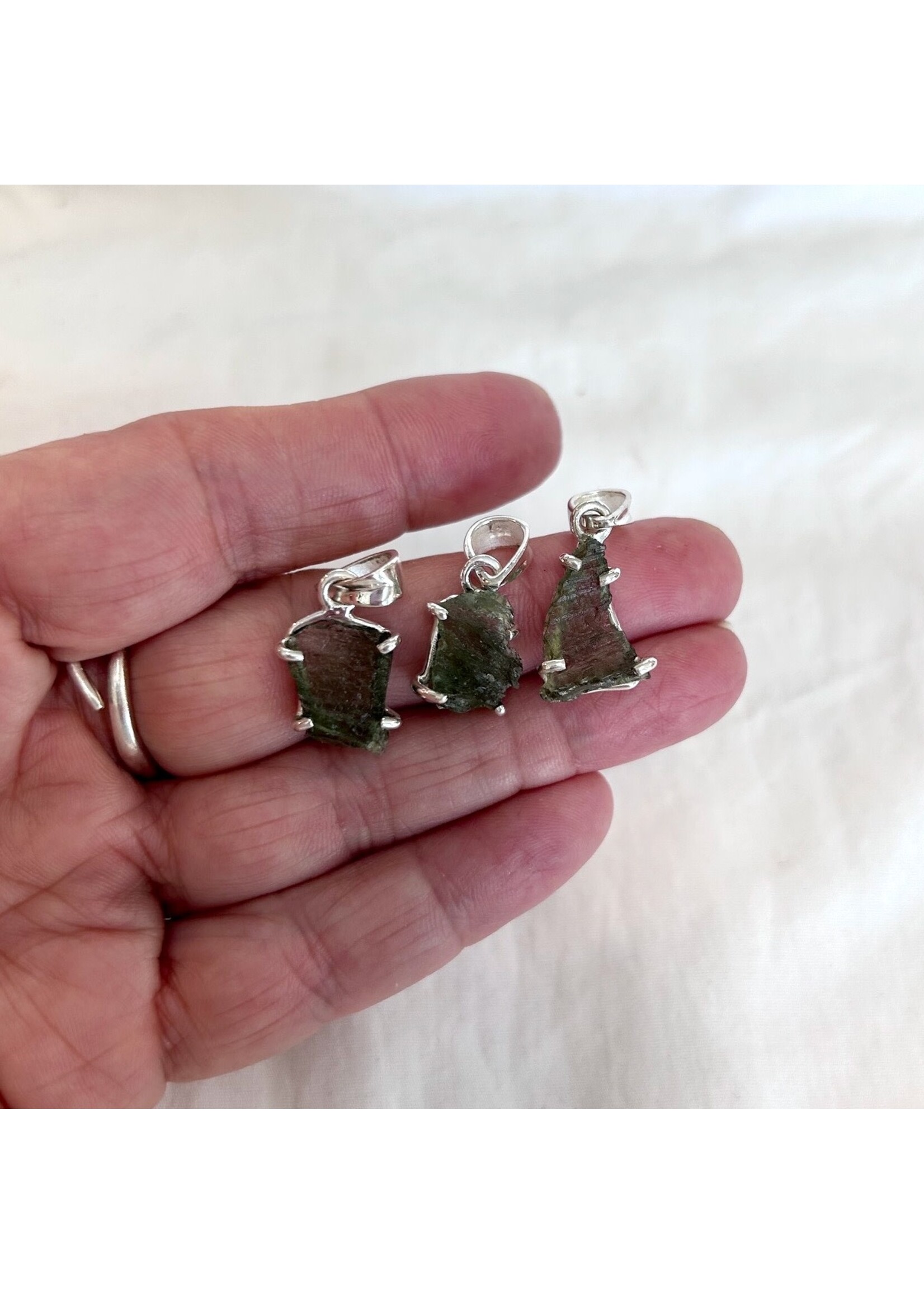 Star Born Moldavite Pendants