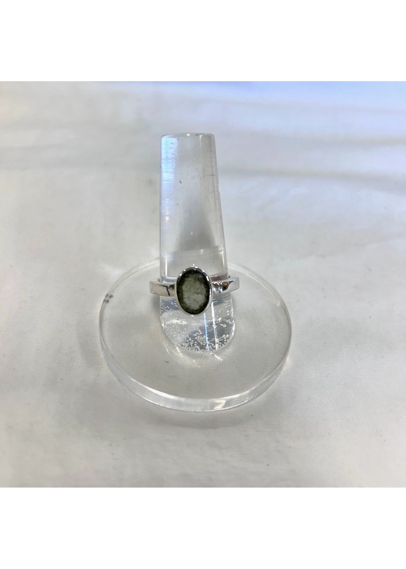 Moldavite Faceted Rings for spiritual growth