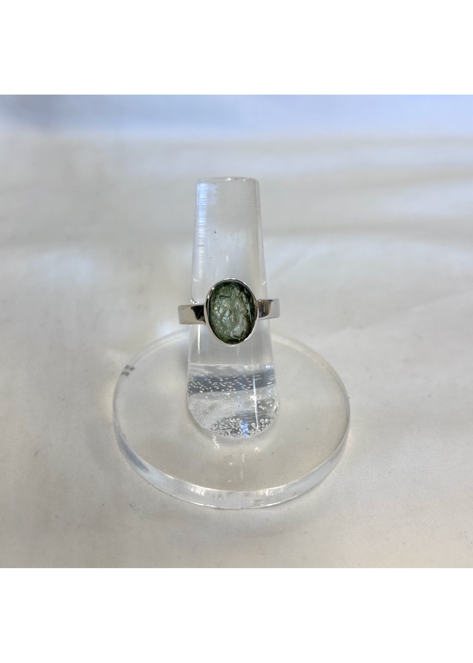 Moldavite Faceted Rings for spiritual growth