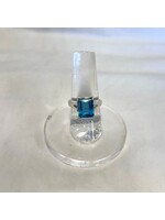 Blue Fluorite Faceted Rings