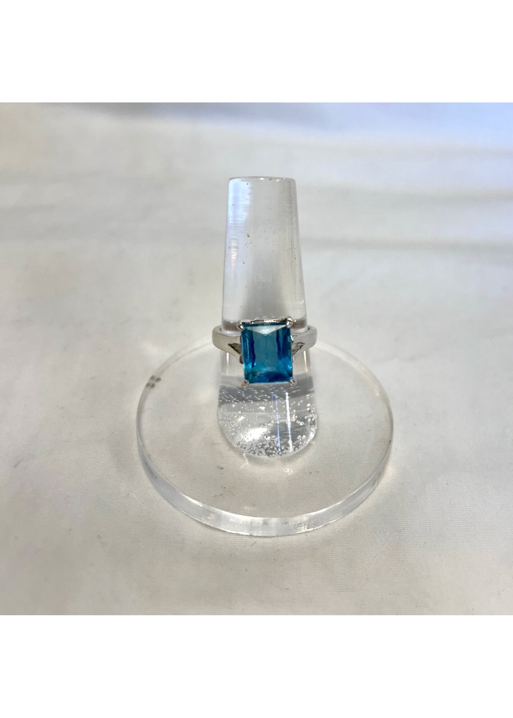 Blue Fluorite Faceted Rings