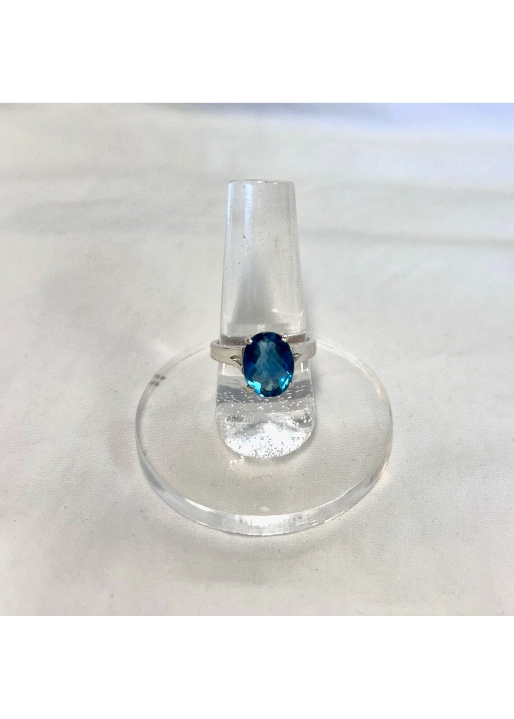Blue Fluorite Faceted Rings