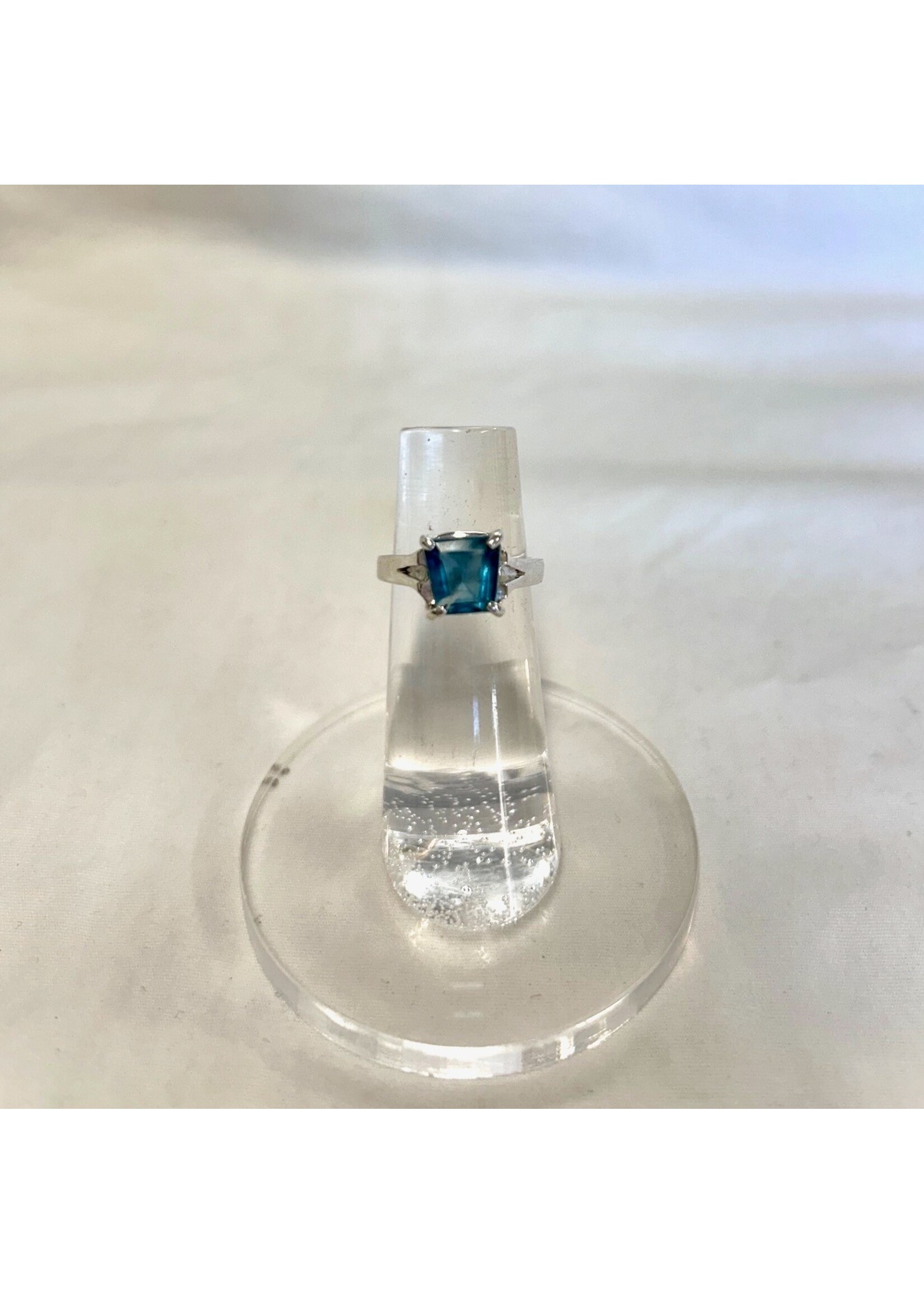 Blue Fluorite Faceted Rings