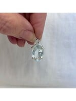 Aquamarine Faceted Pendants
