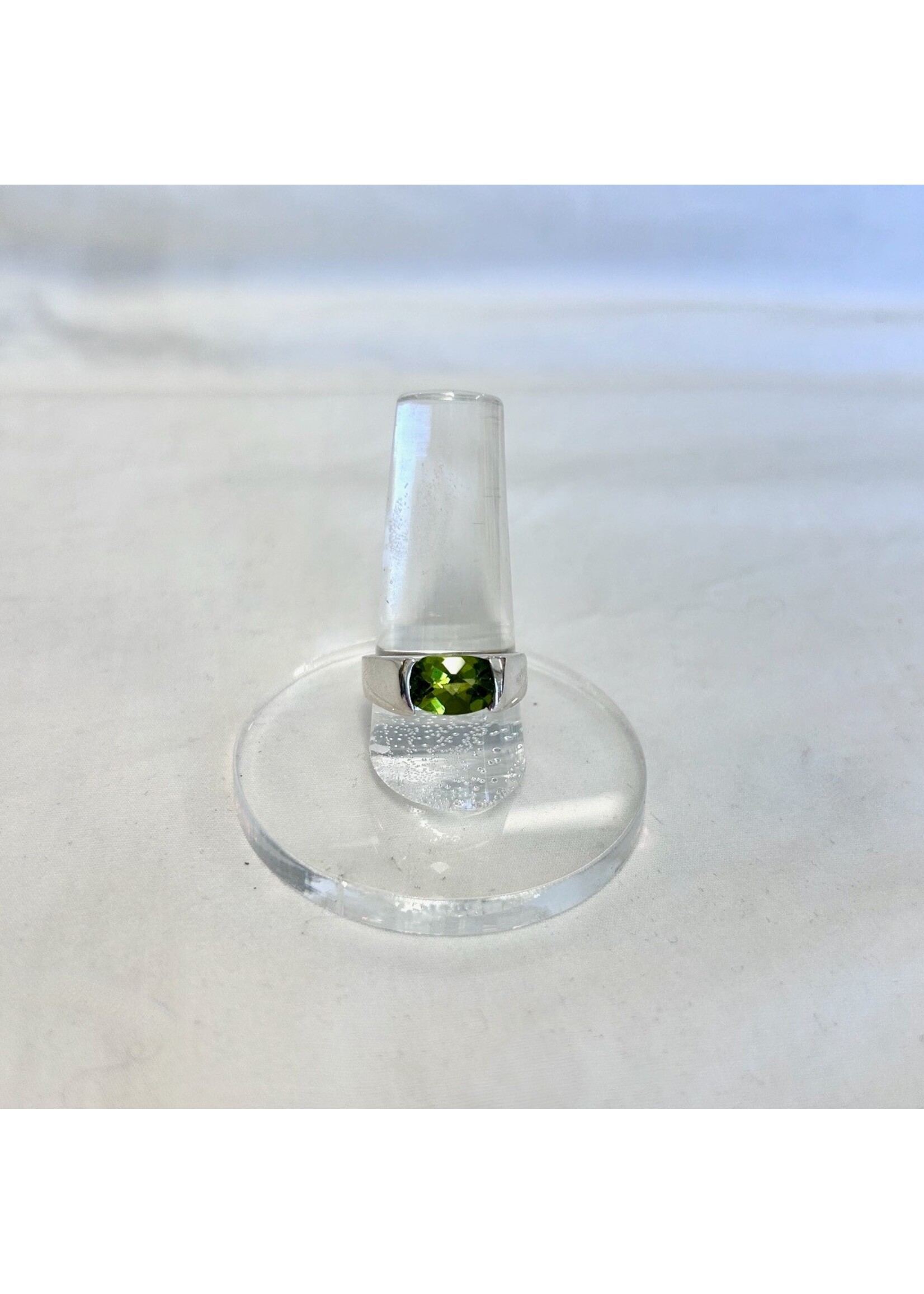 Peridot Faceted Rings