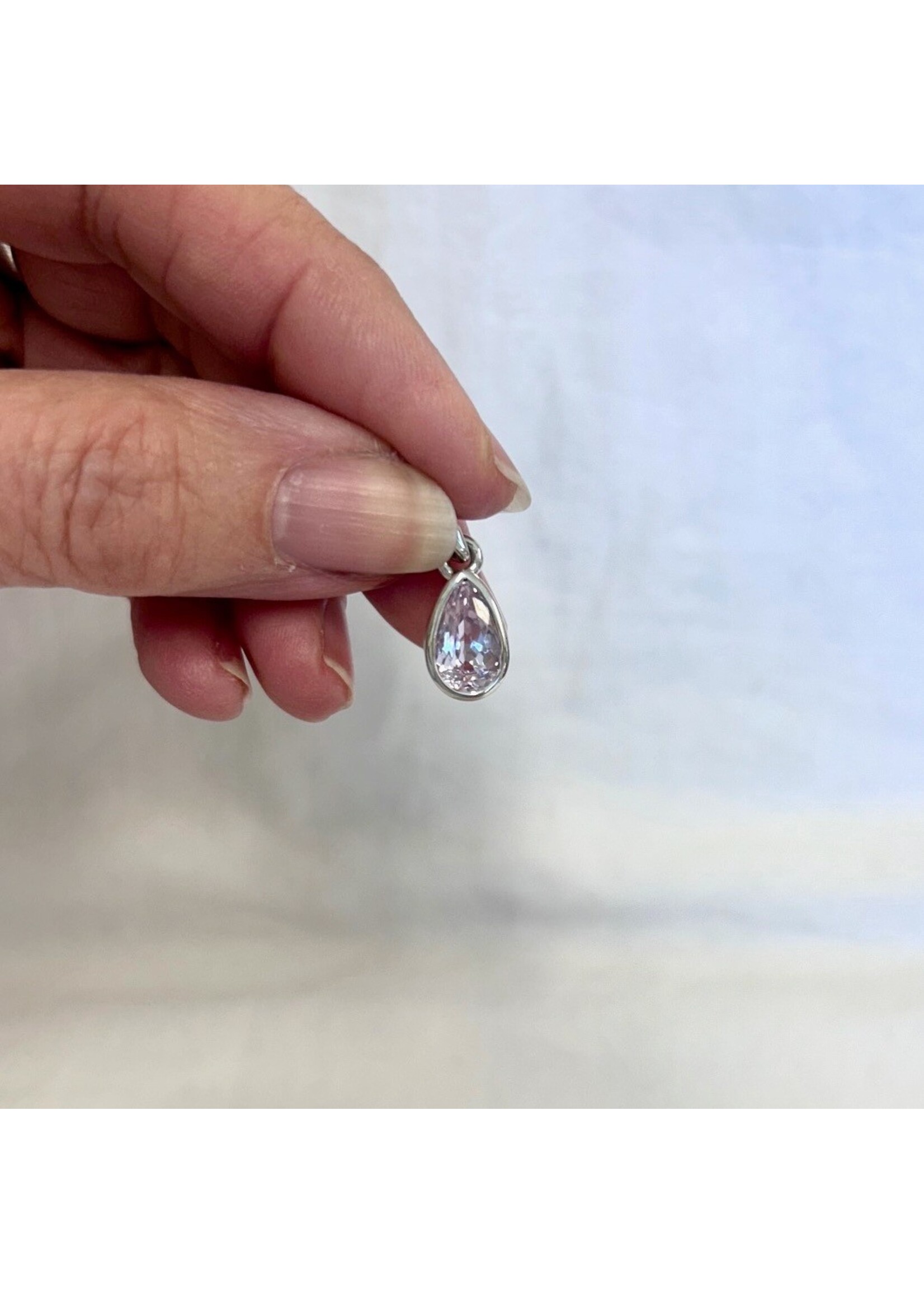 Kunzite Faceted Pendants Teardrop