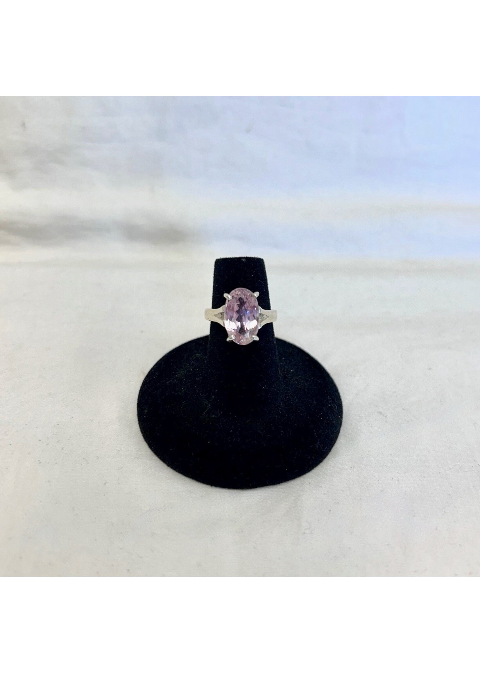 Kunzite Faceted Rings Oval sz 6
