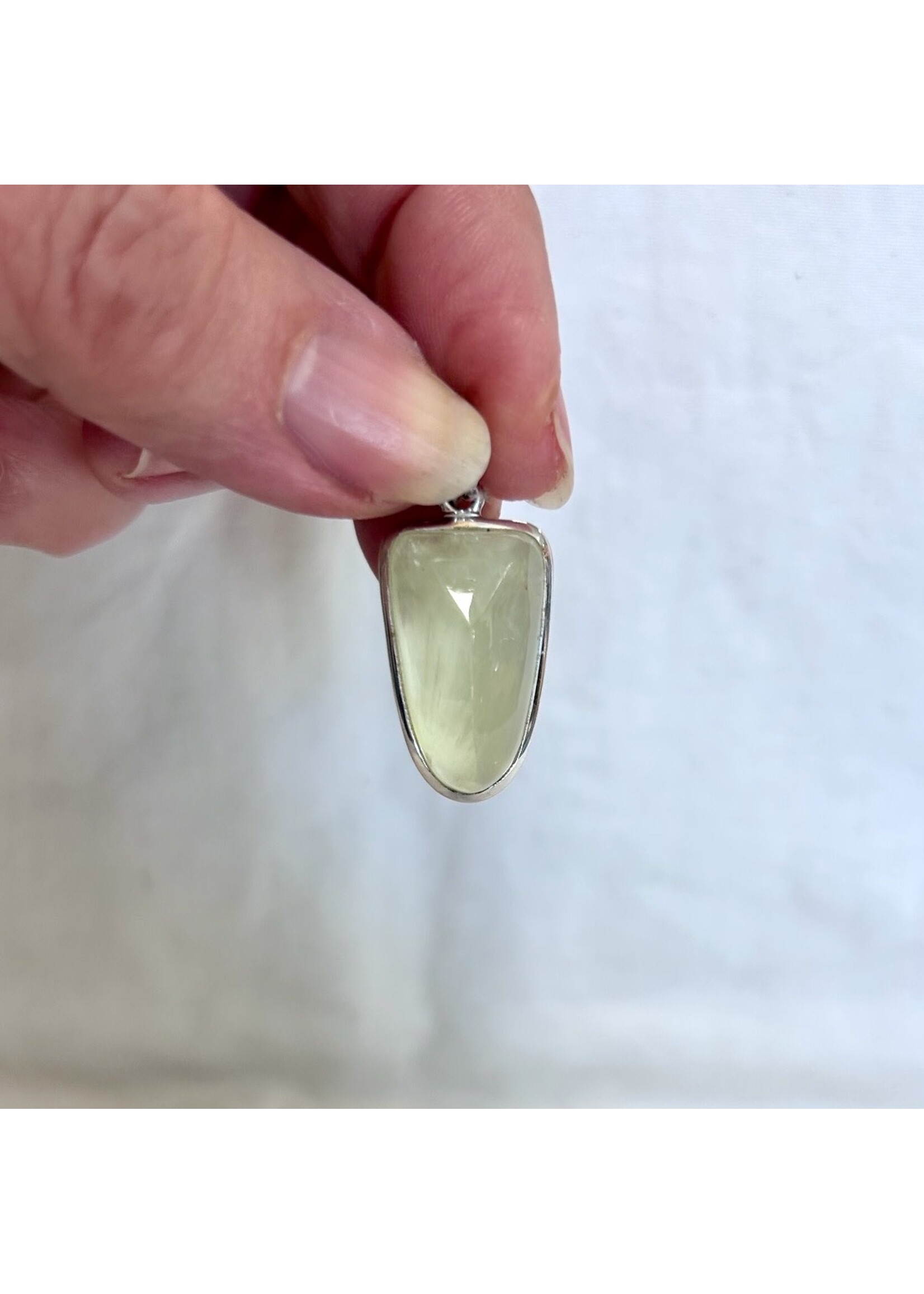 Prehnite Cabochon Pendants