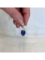 Blue Kyanite Faceted Pendants  Oval