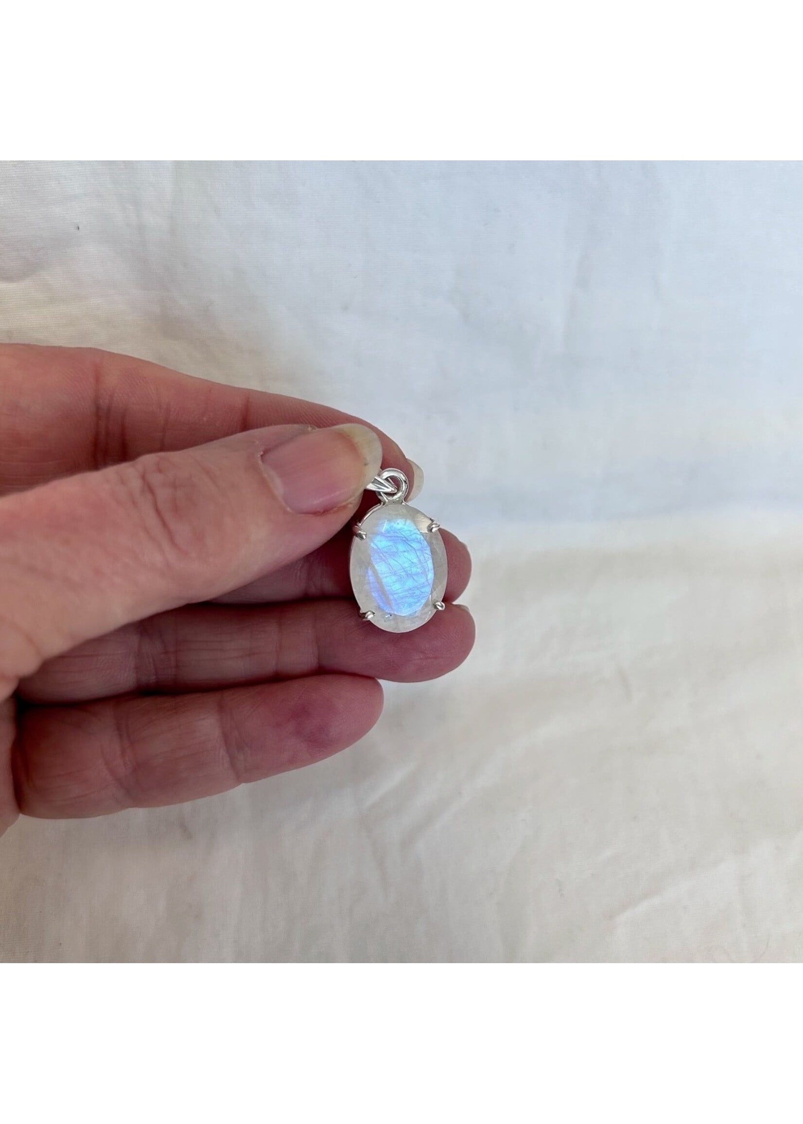 Rainbow Moonstone Faceted Pendants