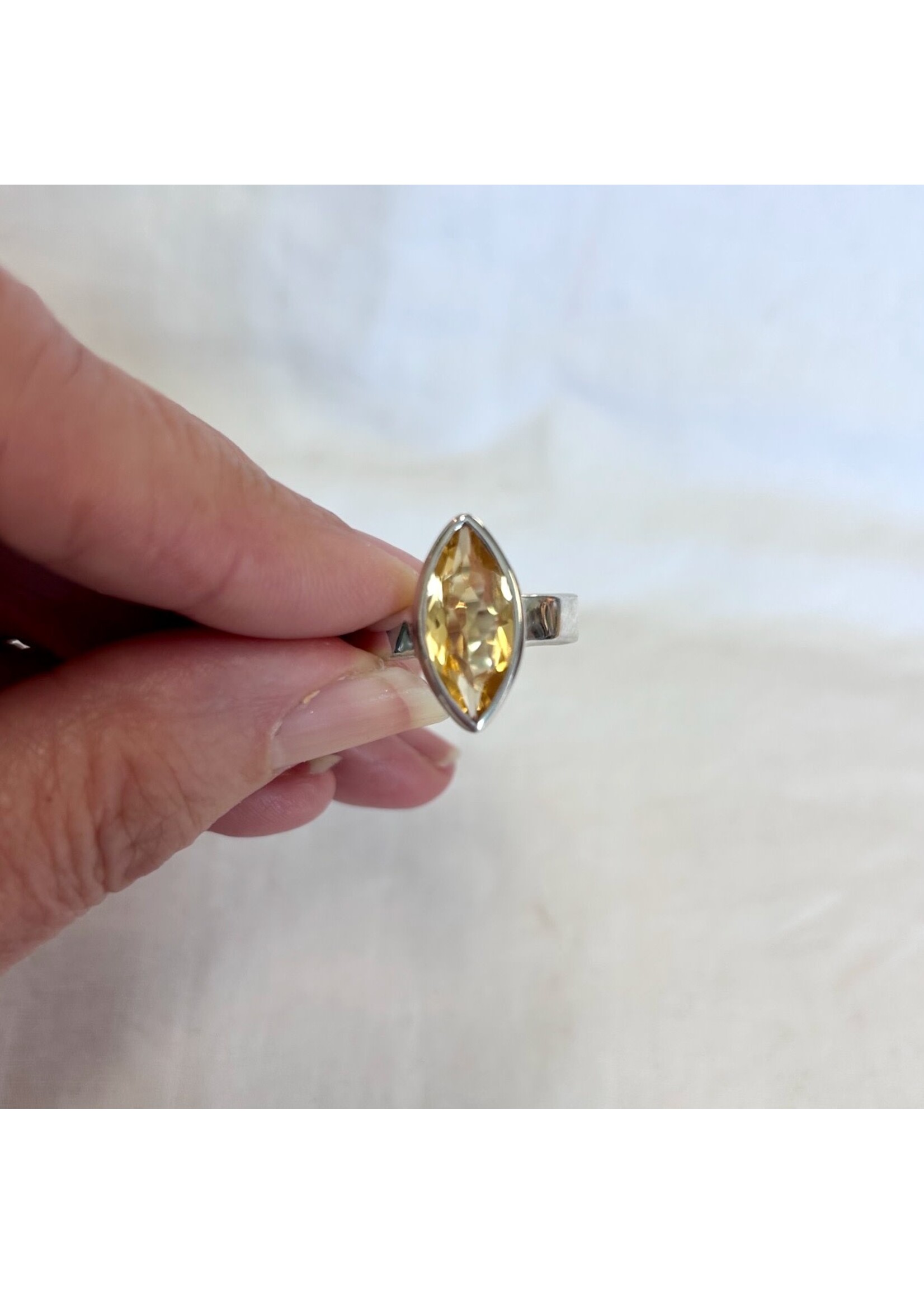 Citrine Faceted Rings