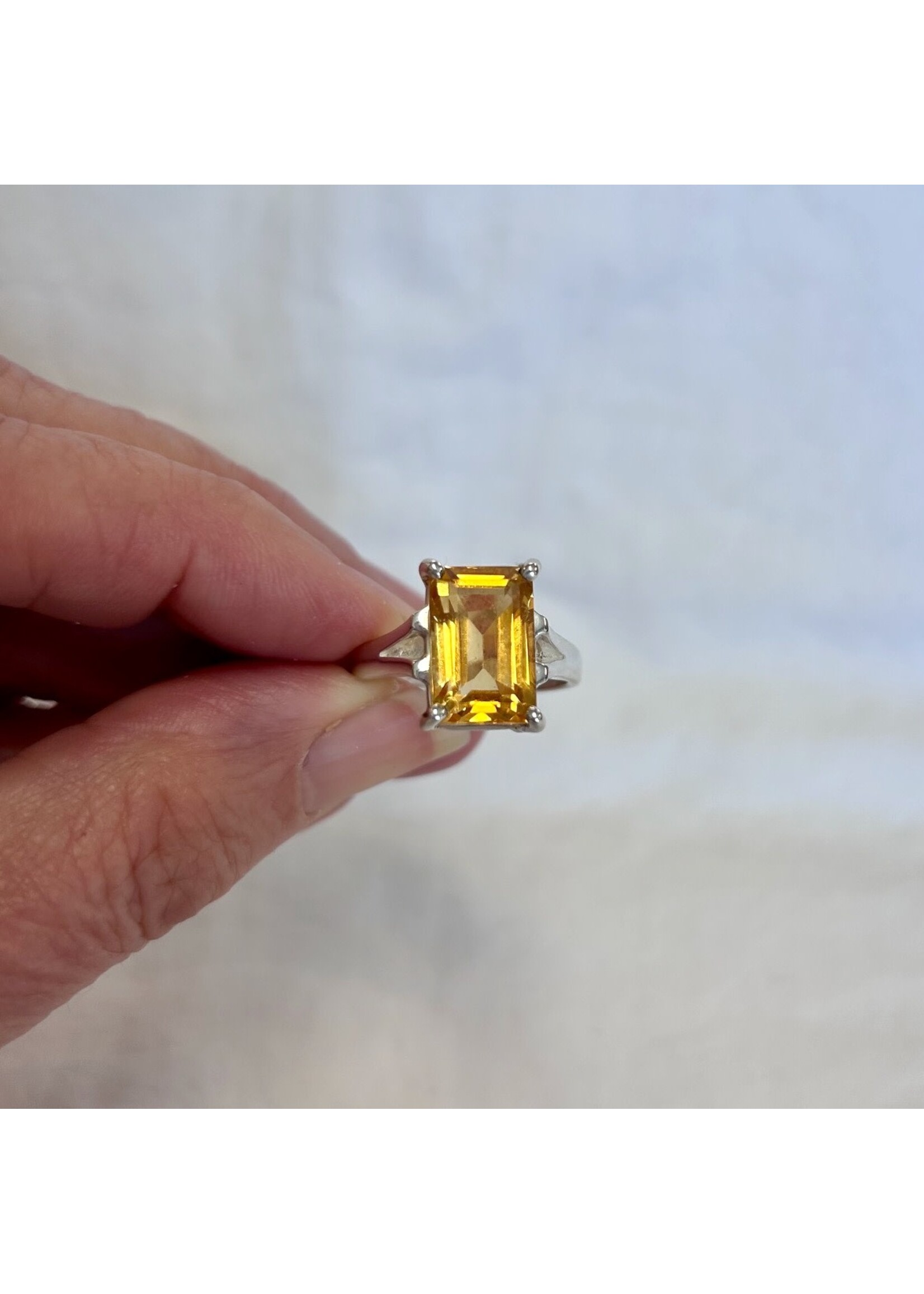 Citrine Faceted Rings