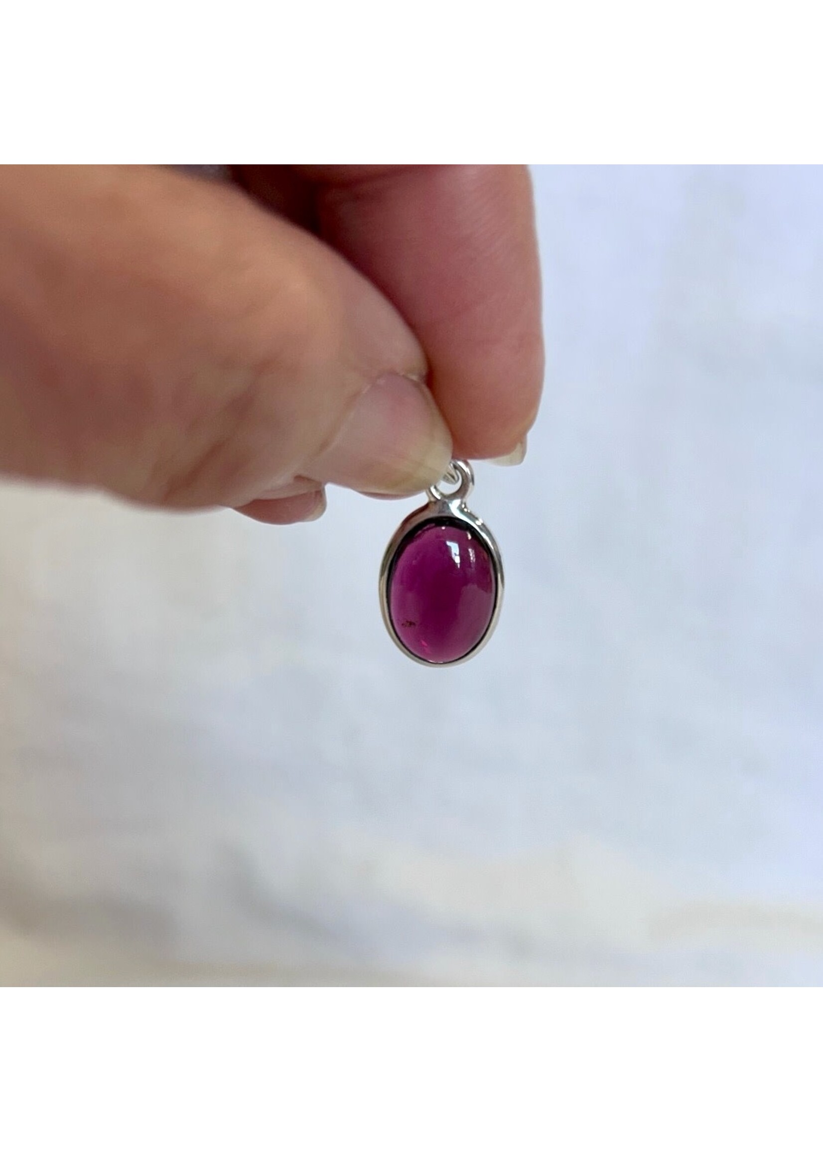 Garnet Cabochon Pendants