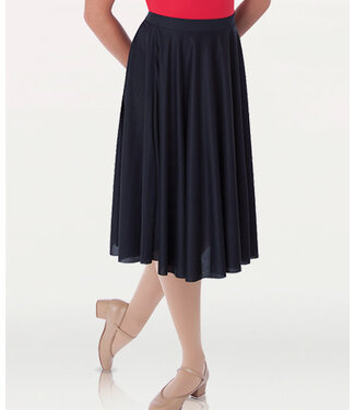 Body Wrappers Girls Dance Below-The-Knee Circle Skirt (0511)
