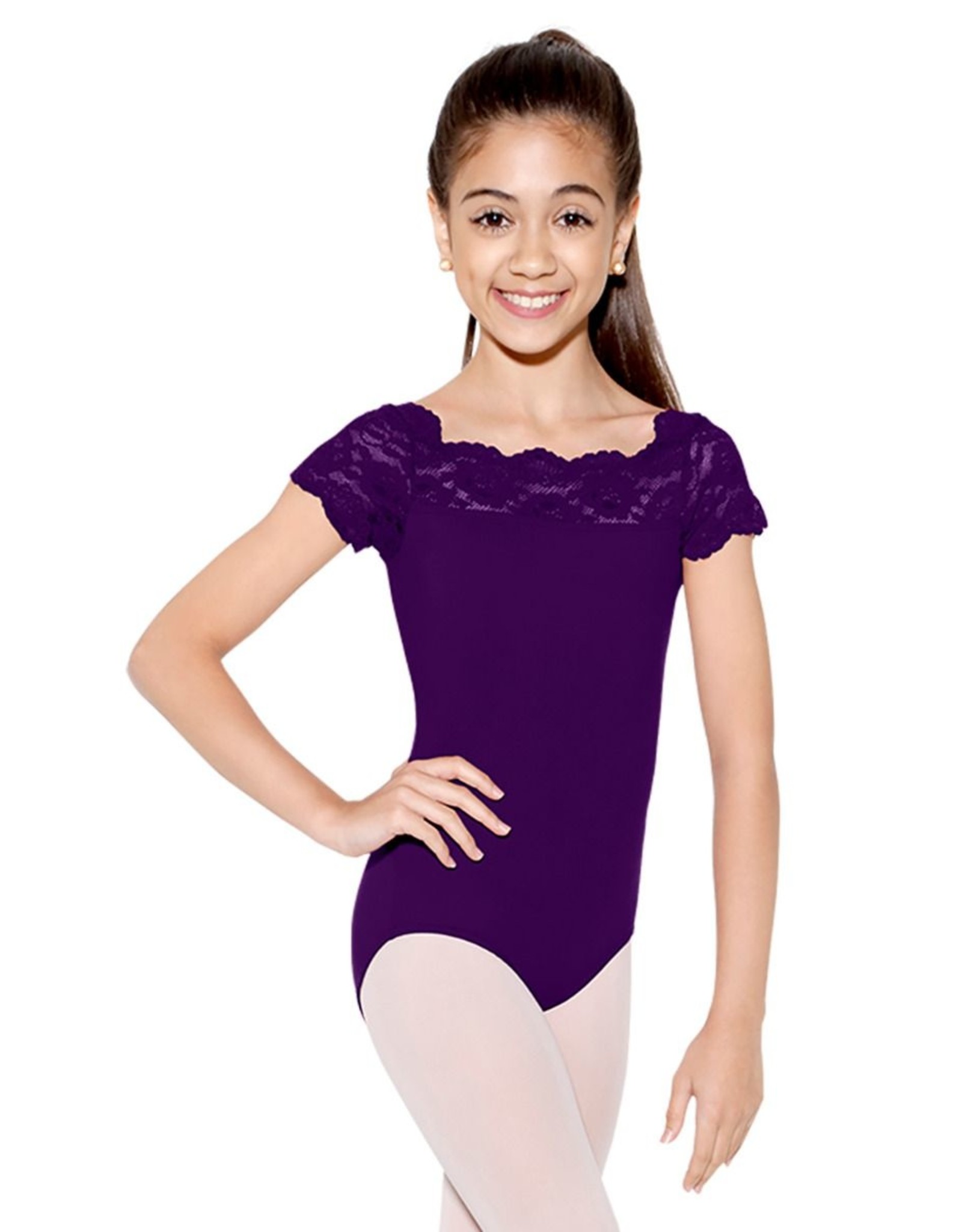 So Danca Tilly Cap Sleeve Leo w/ Lace (SL17)