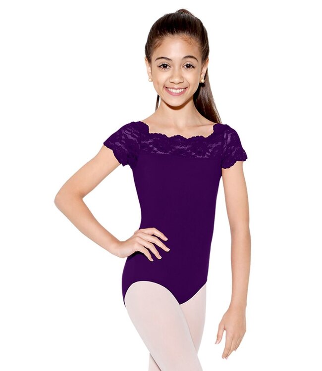 So Danca Tilly Cap Sleeve Leo w/ Lace (SL17)
