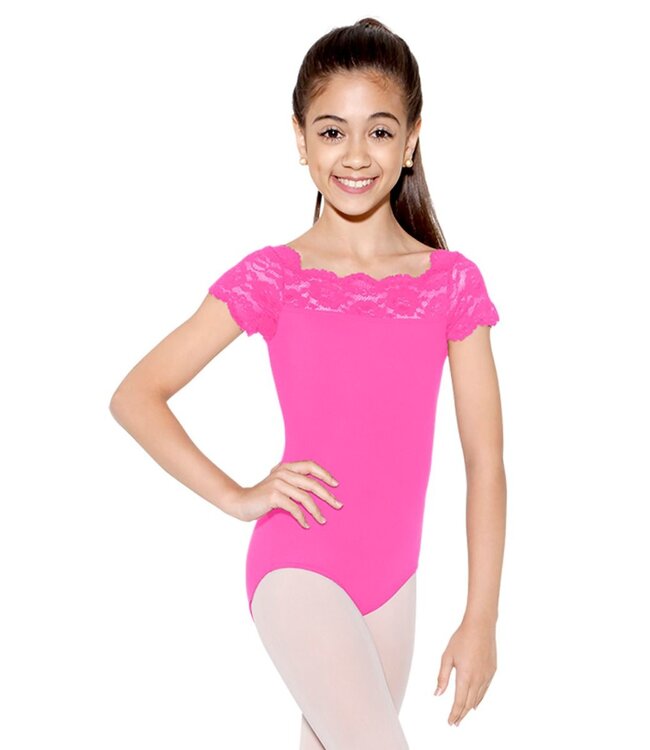 So Danca Tilly Cap Sleeve Leo w/ Lace (SL17)