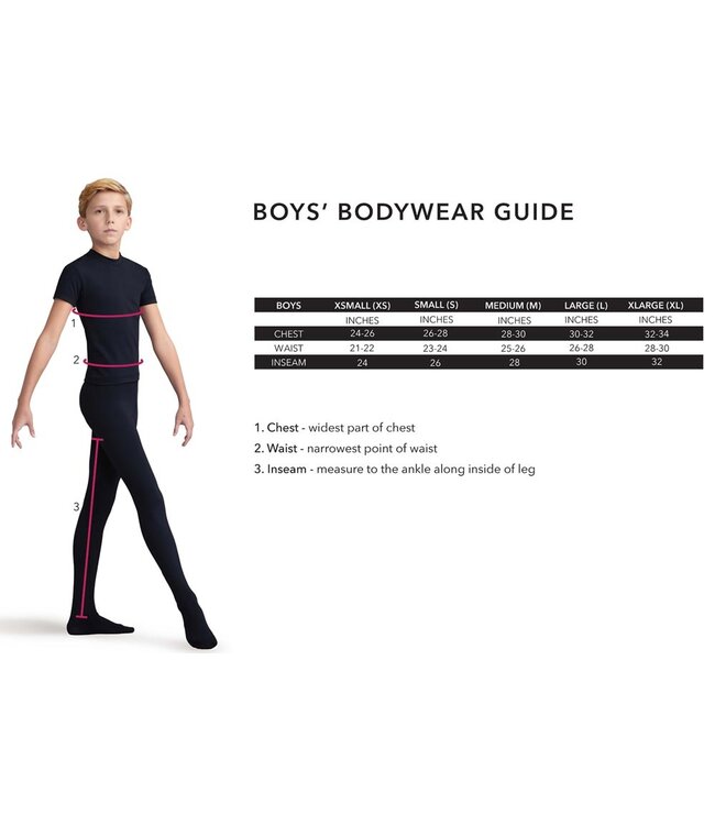 Capezio / Bunheads Capezio Boys Footed Tights (10361B)