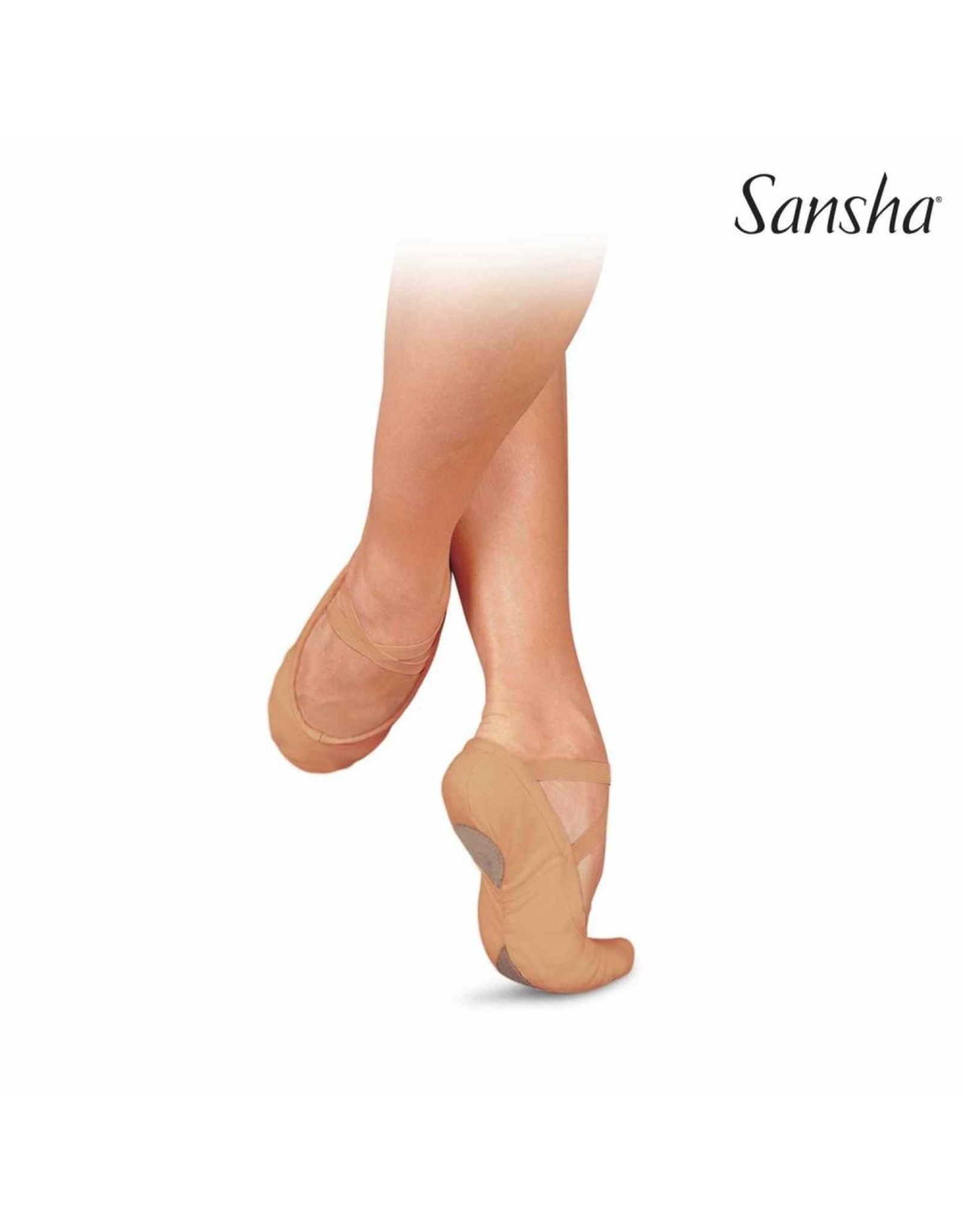 Sansha Sansha Canvas Split Sole Ballet Shoe (PRO1C) Light Pink