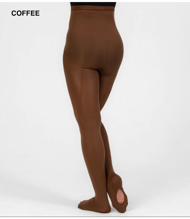 Body Wrappers Child TotalSTRETCH Back Seam Mesh Convertible Tights (C45)
