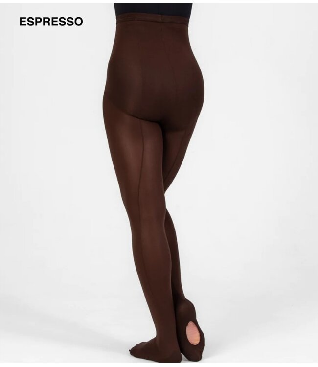 Body Wrappers Child TotalSTRETCH Back Seam Mesh Convertible Tights (C45)