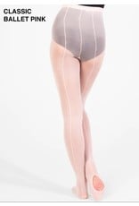 Body Wrappers TotalSTRETCH Sheer Weight Mesh Backseam Tights (A46)